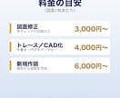 AutoCADで図面修正・トレース・作図します 現役一級建築士が、正確・丁寧に図面作成します イメージ2