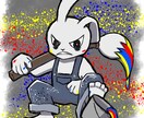 ストリート風アイコンイラスト描きます グラフティのようなカッコいいアイコン イメージ1