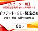 ギフテッド・2E・教育・支援の相談にのります 【リピーター用】ギフテッド・2E・教育・支援 イメージ1