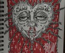 アナログで一枚絵を描かせていただきます ちょっと不気味でポップな絵をアナログで描いています！ イメージ7