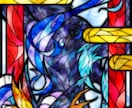 背景ありステンドグラス風イラストを描きます 貴方のイメージを幻想的なステンドグラス風に イメージ3