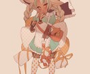 イラスト制作/可愛い女の子のイラストを描きます グッズイラスト、歌みた動画イラスト等、可愛く描きます！ イメージ4