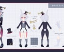 魅力あふれる立ち絵+キャラデザ制作致します イラコン複数受賞歴のあるイラストレーターが丁寧に制作致します イメージ5