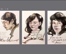 水彩絵具で似顔絵を作成します 精一杯、真心を込めてすべて手書きで作成いたします イメージ2