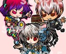 ミニマム★SNS用の超デフォルメアイコンを描きます シールやアクリルプレートにしてもかわいいデフォルメです♪ イメージ1