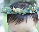 お子様の花冠作ります お子様のバースデイフォト用などにかわいい花冠作ります イメージ2
