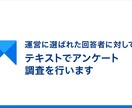 マクロミルでテキストでアンケート調査をします 運営に選ばれた回答者のテキストデータによる回答が得られる イメージ4