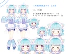 1点物！天使界隈風女の子の買い切り立ち絵販売します ＋デフォルメ・表情計5点・髪型差分付き！合計12点セット★ イメージ2