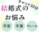 新婦様限定　結婚式の不安・不満の相談承ります フリーウェディングプランナーに相談して、不安を解決しましょう イメージ1