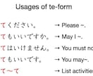 25分間！日本語教師用「て形」模擬授業対策をします 25分で「て形」模擬授業を実演！ポイント解説！質疑応答あり！ イメージ2