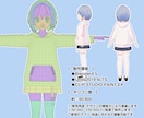 セミカスタム：VTuber向け3Dモデル制作します リーズナブルに3Dデビュー！丁寧にサポートします イメージ4