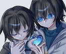アイコン用等身バストアップイラスト描きます かっこいい系から病みかわ系まで様々なイラストを格安で描きます イメージ2