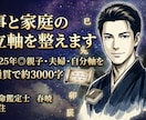 仕事と家庭の両立軸を整えます 鑑定歴25年◎親子・夫婦・自分軸を一気通貫で約3000字 イメージ1
