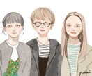 SNS等用の似顔絵制作します ご自身、またはパートナー、ペットとの絵が欲しい方へ イメージ5