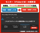 YouTubeの日本人登録者を1000人増やします 【残3名限定モニター価格】手動で日本人がチャンネル登録 イメージ4