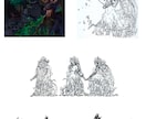 手描き×高品質イラスト制作（人物・背景）ます 手描きの温かさで世界基準の品質をお届けします イメージ3