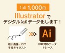 画像や手描きイラストを、印刷対応のデータにします 画像をデジタルデータ化すれば、より幅広く活用できます！ イメージ1