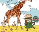 シンプル・絵本タッチの可愛いイラストを描きます ゆるーいネコなどの動物、女の子が得意です イメージ6