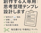 創作のための思考整理テンプレを設計します 毎日書ける“創作　肯定感”テンプレ✂️ イメージ1