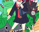 ポップで可愛い人物・動物オリジナルイラスト描きます ビジネス・アイコン・動画・グッズなど様々な用途で制作可能です イメージ2