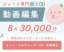 ショート動画専門★SNS用動画編集代行します 現役SNSプロモーター&FW2万人のリアルな実績から制作！ イメージ1