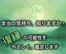 復縁の今をやさしく鑑定します お相手の本音、流れを鑑定します｜復縁ライトセッション イメージ1