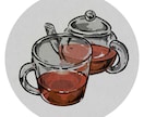 絵本風でダークファンタジーなアイコンを描きます 少し個性的で暗い雰囲気、お任せ下さい。 イメージ4
