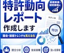 特許動向レポートを作成します 競合・技術トレンドを見える化します イメージ1