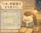 中国語の「困った」をゆるく助けます 小さな中国語の困りごと歓迎です イメージ2