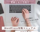 Wordpress攻略マニュアルを渡します マニュアルに沿って作成すれば誰にでも簡単に作れます。 イメージ1