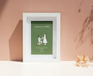 結婚式のウェルカムボードに使えるイラスト描きます 思い出の写真を、雰囲気のある手書きイラストに♩ イメージ2