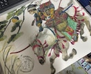 甲冑画を水彩で精密にお描きします サムネ、装画、挿絵などお届けします イメージ2