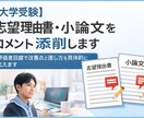 大学受験の志望理由書・小論文を添削します 評価者目線で改善点と直し方を具体的に伝えます イメージ1