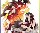 立ち絵-和風塗り-制作します バストアップ・膝上・全身まで！ イメージ3