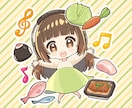 商用OK！ポップでかわいいミニキャラ描きます グッズ・推し活などに！小物や動物、差分作成も対応可能です。 イメージ6