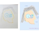 お子さんが描いた絵を「デジタルアート」にします 大事なお子さんの絵、別の形で残しませんか！？ イメージ1