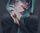 SNS等で利用可能なイラストを描きます ダーク＋可愛い雰囲気のイラストを得意としております。 イメージ1