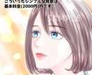 キラキラした瞳が印象的なアイコンを描きます キラキラ華やかなイラストを描きます イメージ3