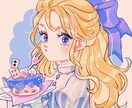 可愛い衣装を着た女の子描きます ●アイコン、似顔絵、イメージイラスト、オリキャラなど イメージ3