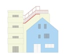 一律2,000円で建物のイラストをお作りします ○有料オプションなし○即日対応可！ イメージ1