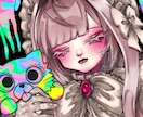 オリジナルキャラのバストアップ一枚絵を制作します アイコン,サムネや観賞用に！あなただけのイラストを描きます♡ イメージ4