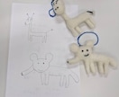 羊毛フェルトでつくります お子様の書いた絵など立体化することが出来ます。 イメージ1