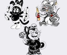ストリート＋ポップ＋毒　クセ強なキャラデザできます オリジナルの悪くてカワイイキャラを産みたい！お手伝いできます イメージ7