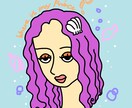 アメリカンテイストでイラスト描きます パステルカラーでその人のイメージを表現します♪ イメージ1