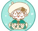 ゆるゆるミニキャラのアイコンを制作します クレヨン調の線画と水彩風の優しい色合いのふわふわイラストです イメージ2