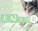 10分1000円！夫婦の相性と本音を占います 【7月末まで♡初回限定】1分200円→100円｜短時間OK イメージ1