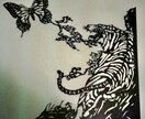 思い出の写真.好きな画像イラスト等切り絵にします お祝い、思い出、プレゼント、切り絵で素敵な一枚に イメージ1