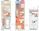 立体間取り図｜民泊の家具付き図を魅力的にします 一級建築士による手書きイラストで差別化を イメージ7