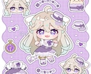 もちもち！シール風／ちびキャラ／SDを描きます 動画や配信、グッズ映え◎シール紙やネップリにもおすすめ！ イメージ5