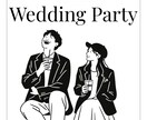 先着5組♡結婚式写真からお洒落線画イラストにします ウェルカムボード・ペーパーアイテム・記念品に◎ イメージ3